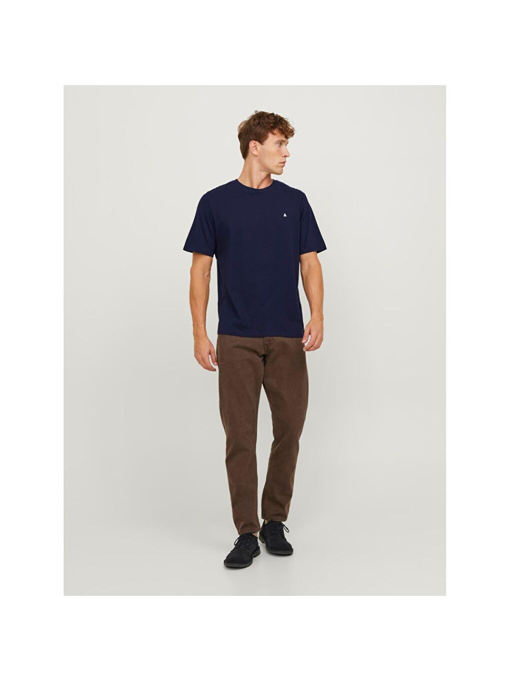 Paulos Erkek Lacivert Yuvarlak Yaka Tişört-2