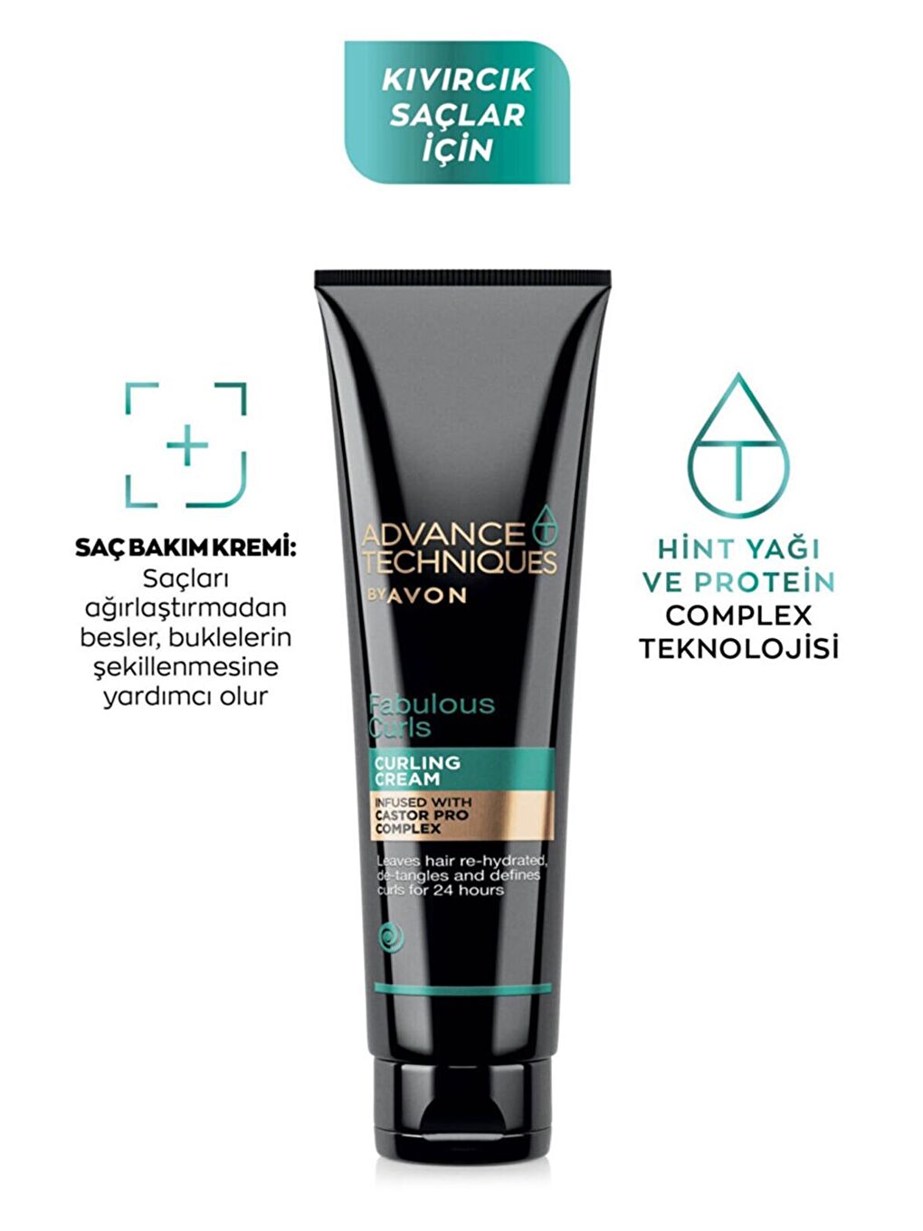 AVON Renksiz Advance Techniques Bukle Şekillendirici Durulanmayan Saç Bakım Kremi 150 Ml. İkili Set - 2