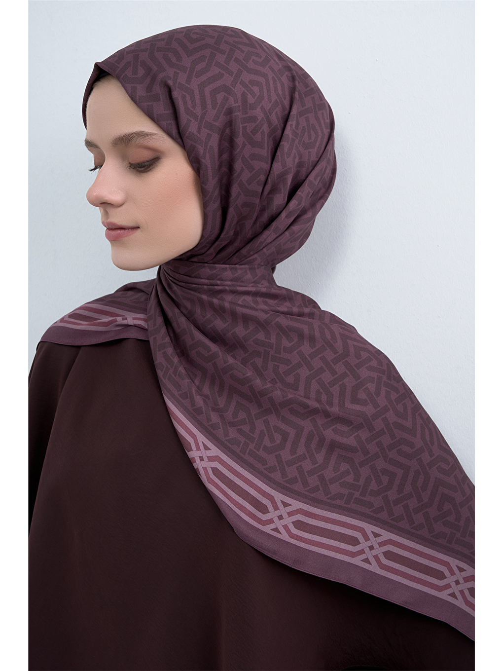 Bordo Pure Şal 3112 04-3