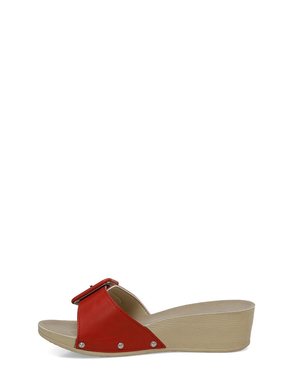 405064.Z4FX Kırmızı Kadın Dolgu Topuk Terlik-2