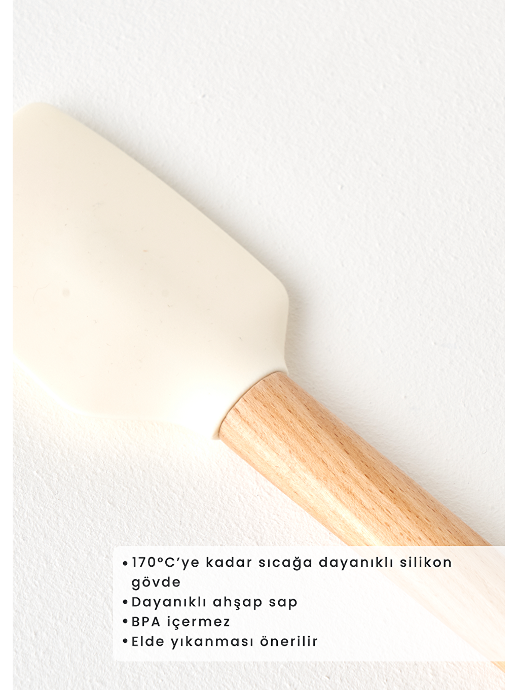 Ekru Olivia 3'lü Silikon Hazırlık Seti Krem-4