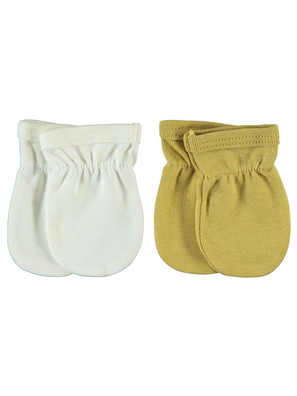 Sarı Baby Düz 2 Li Eldiven - Hardal Standart