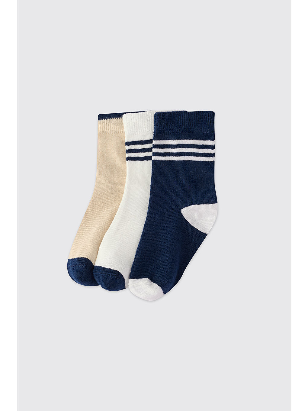 Karışık Erkek Çocuk 3'lü Soket Çorap-1