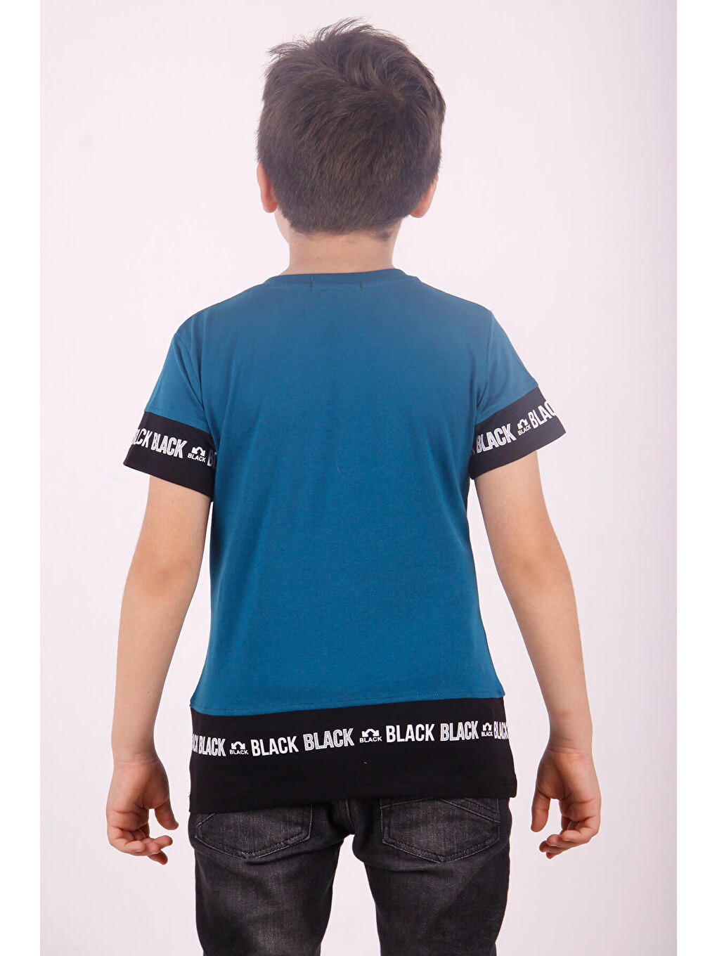 Petrol Erkek Çocuk BLACK Baskılı Tişört-2