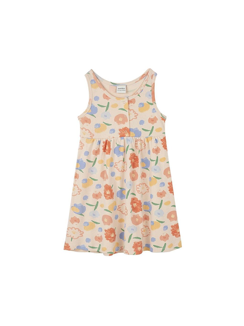 Pembe Çiçek Buketi Elbise-1