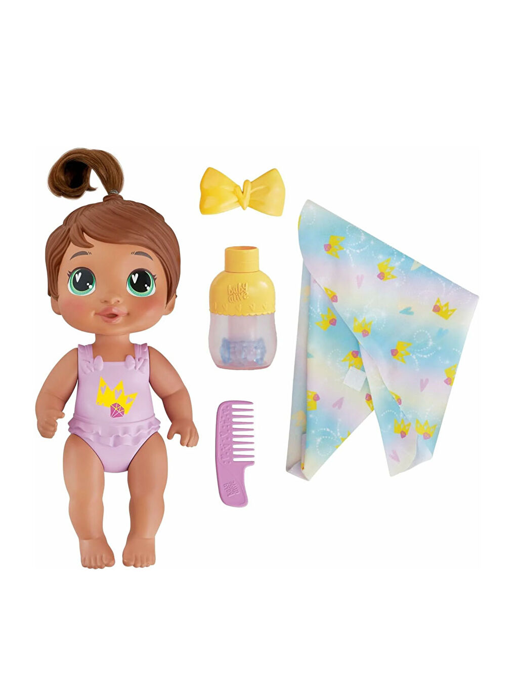 Baby Alive Renksiz Bebeğimle Şampuan Eğlencesi Esmer F9120 - 3