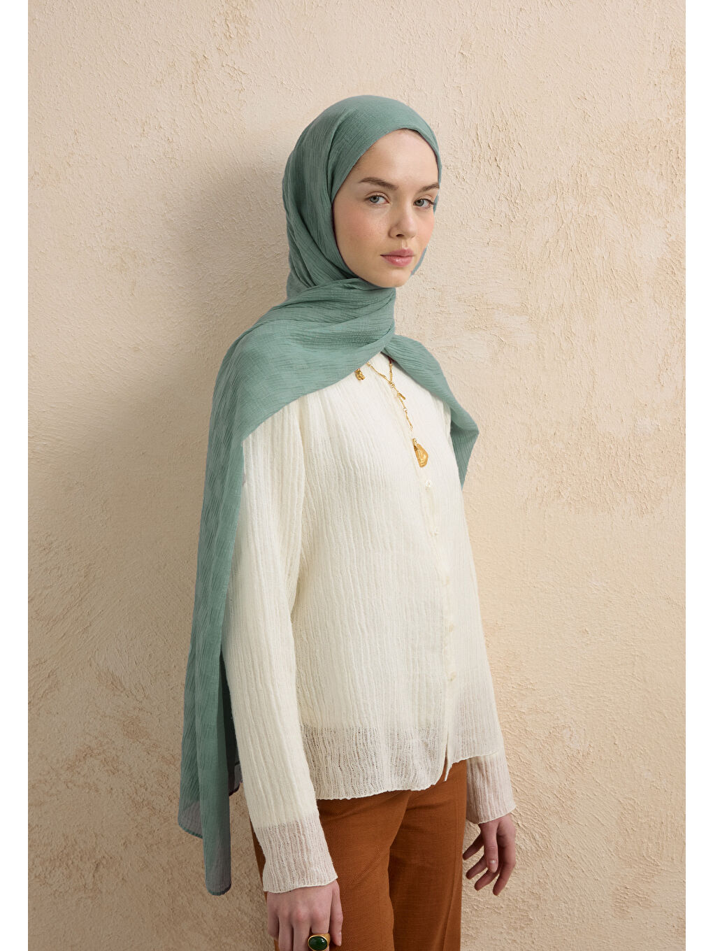 Turkuaz MODAL DAMALI ŞAL OKYANUS-2