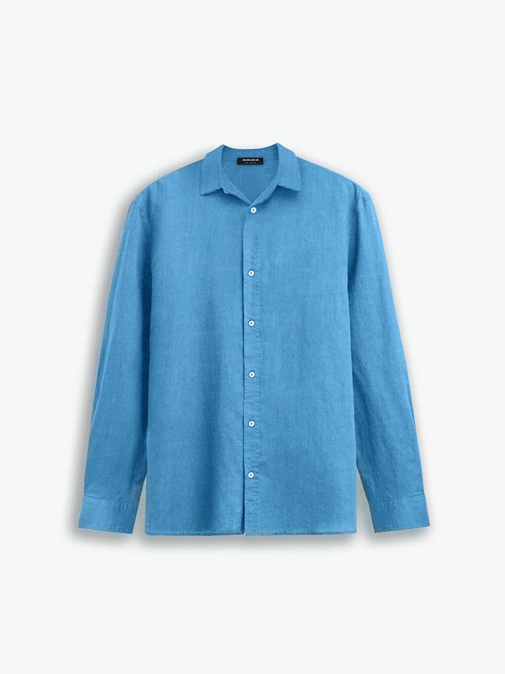 Erkek Oversize Basic Rahat Gömlek Açık Mavi-8