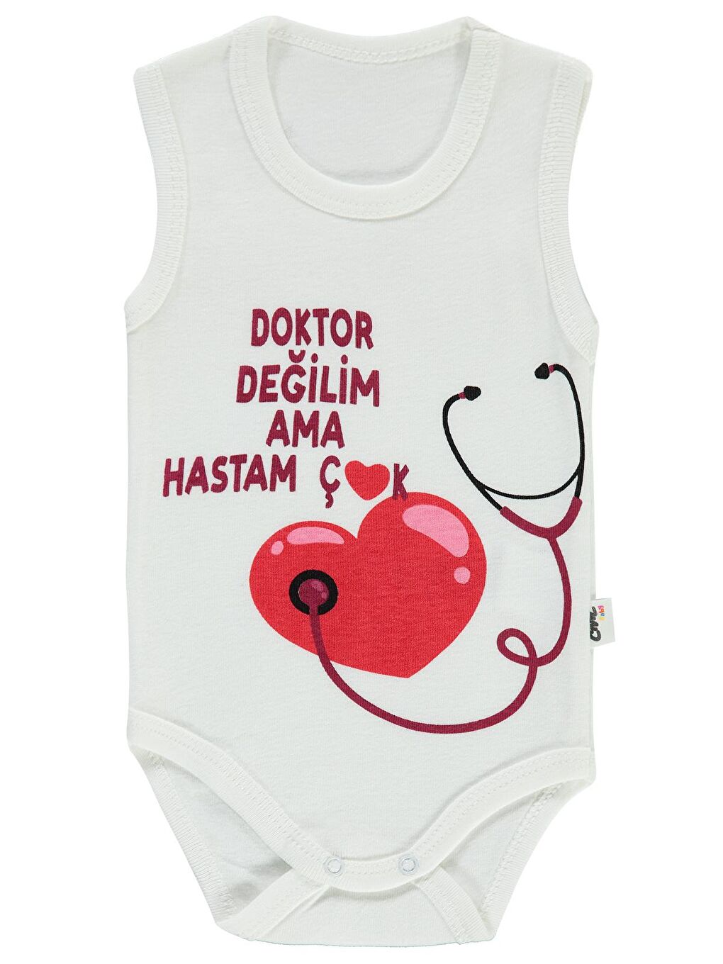 Civil Ekru Baby Kız Bebek Çıtçıtlı Badi 1-36 Ay Ekru