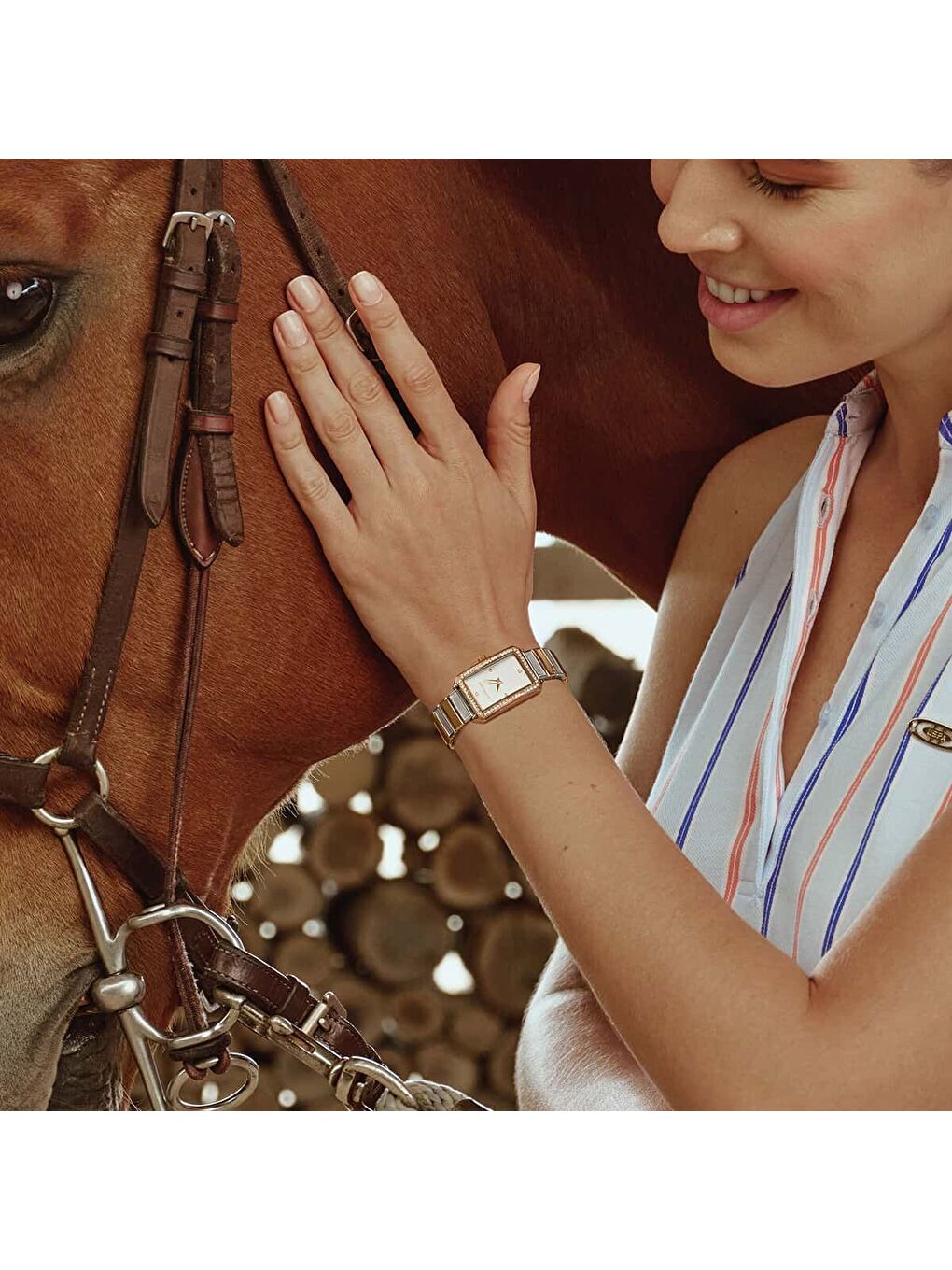 Gri USPA2108-04 Kadın Kol Saati-3