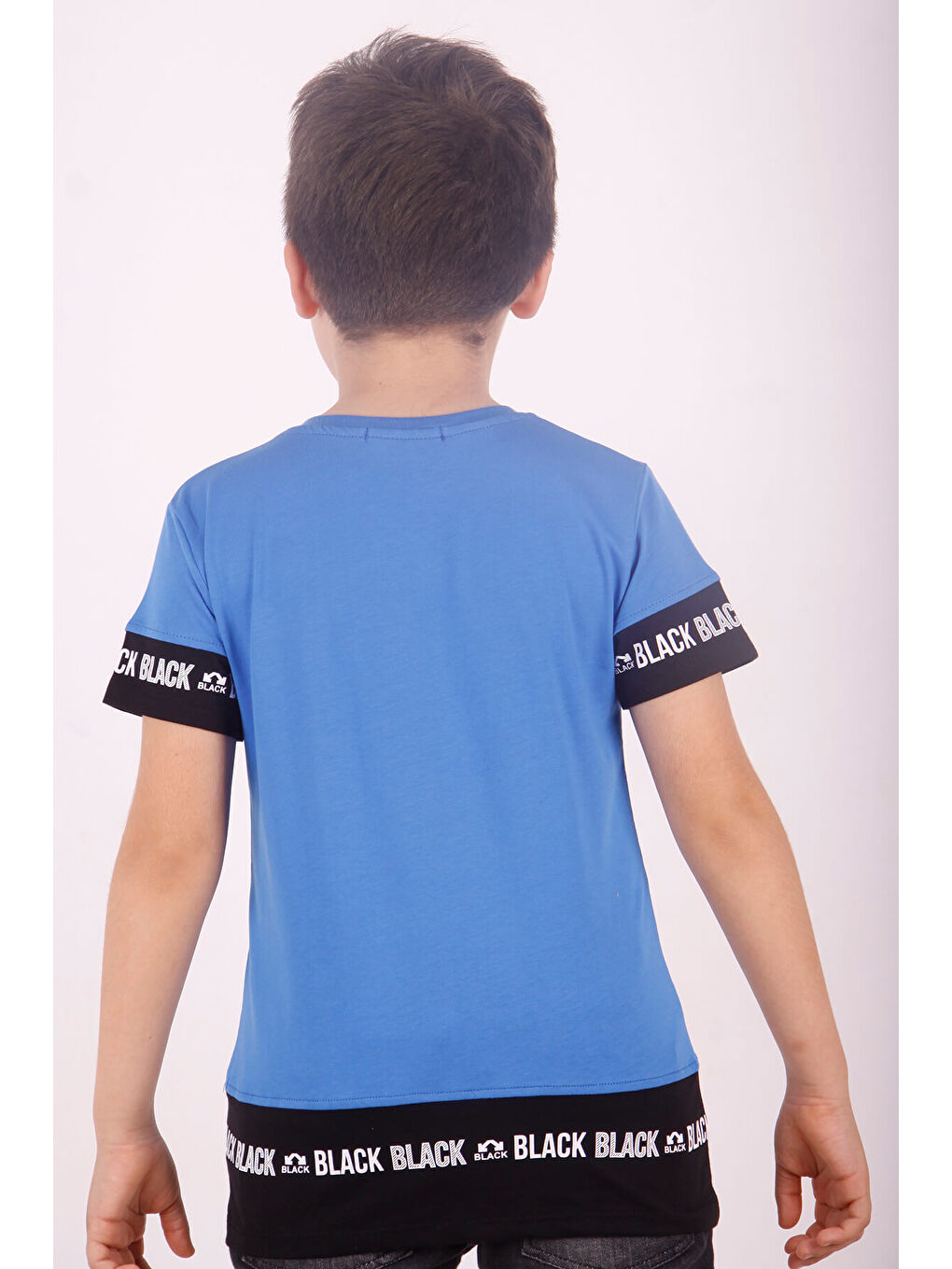 Mavi Erkek Çocuk BLACK Baskılı Tişört-3
