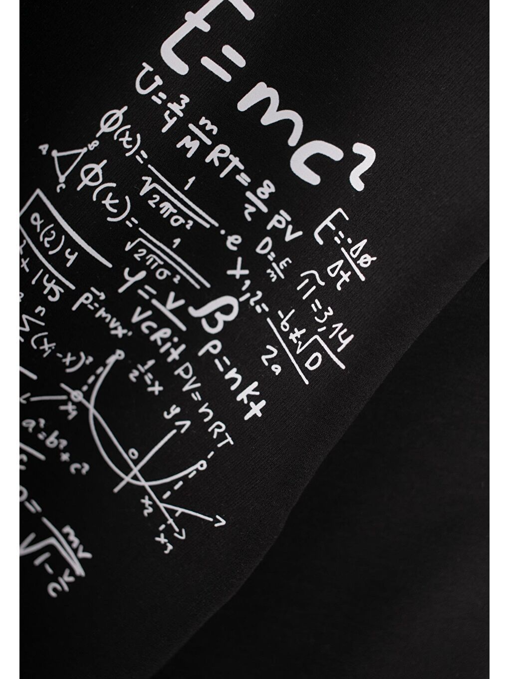 İşlem Baskılı Eşofman Takım 2-7 Yaş Siyah-4