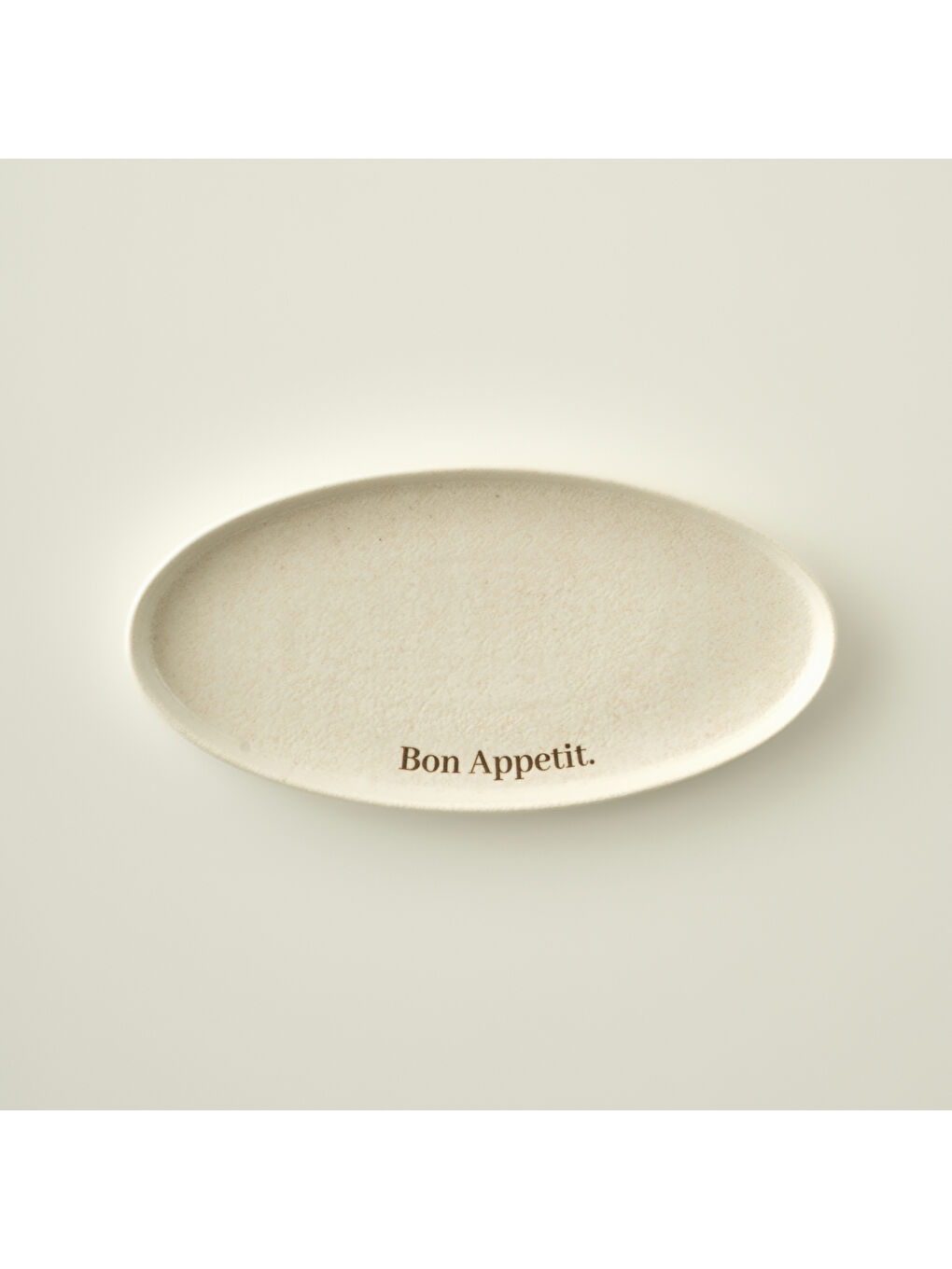 Ekru Bon Appetit Porselen Sunum Tabağı Krem (26 cm)
