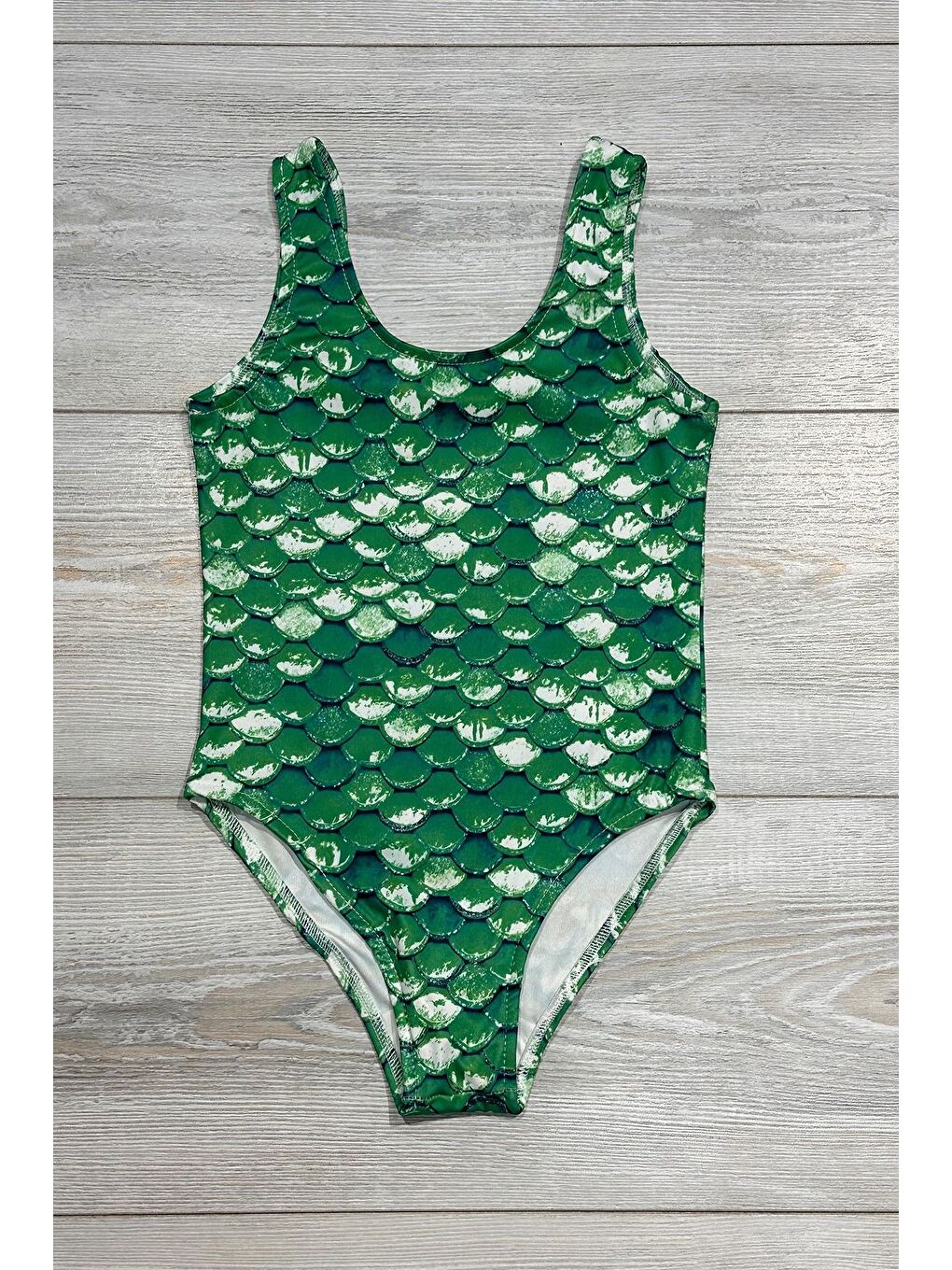 Yeşil Trend Kız Çocuk Deniz Havuz Mayo