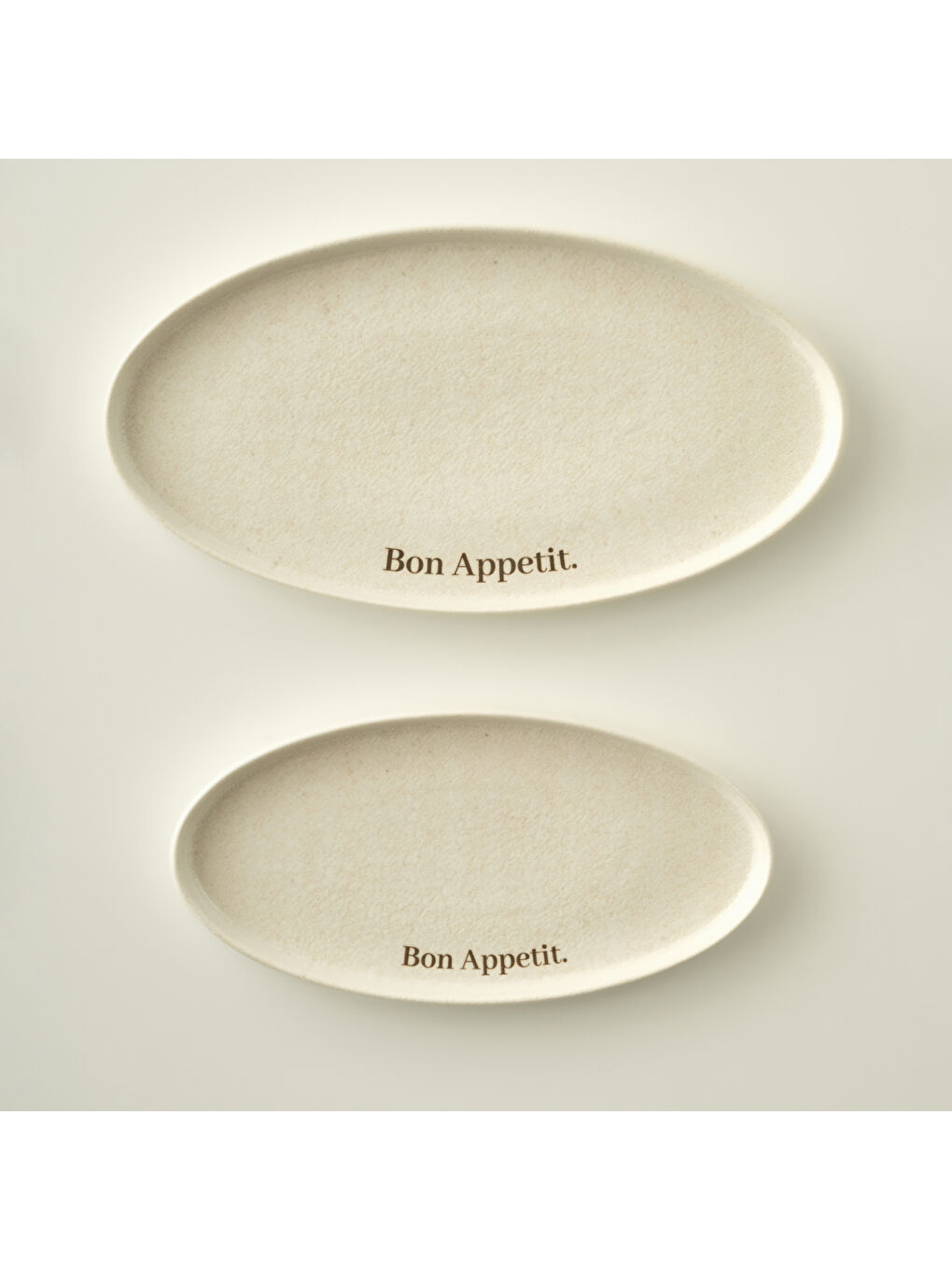 Ekru Bon Appetit Porselen Sunum Tabağı Krem (26 cm)-3