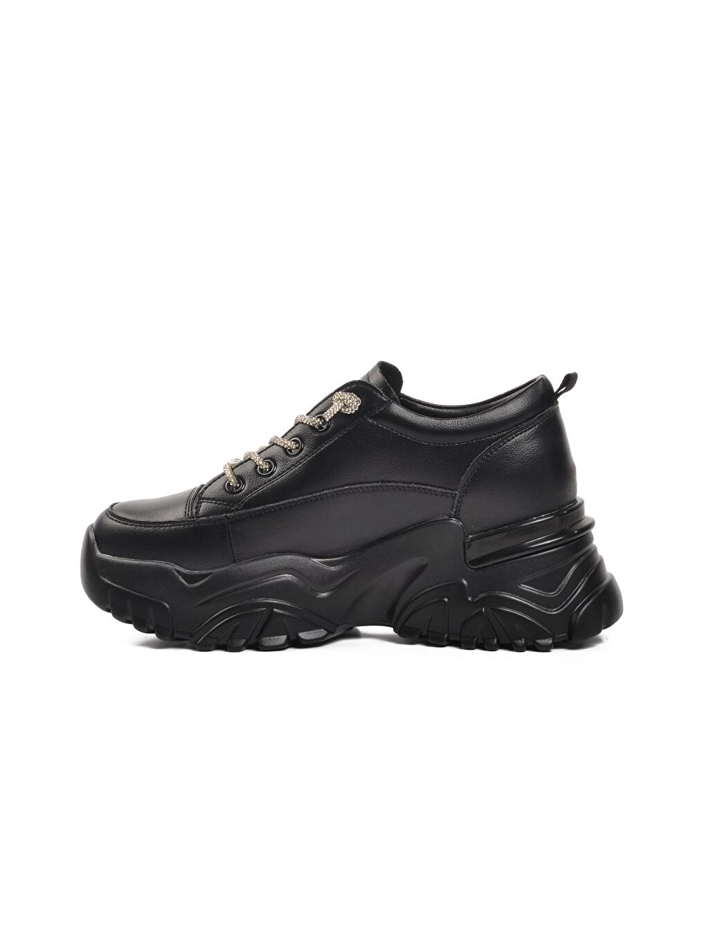 Siyah Kömür Kadın Sneaker 24Y362-1