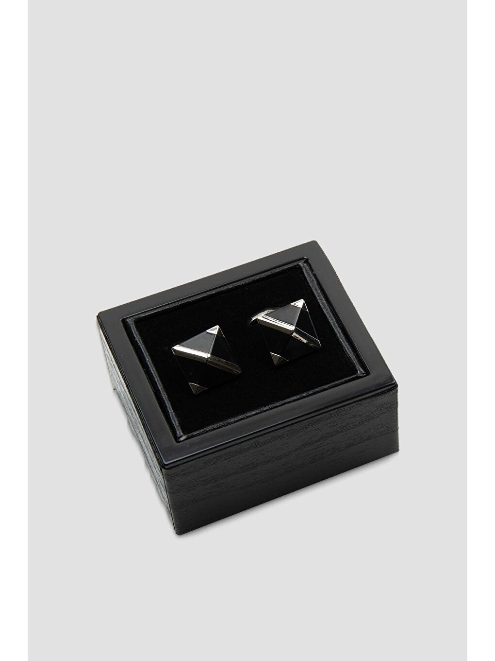 98506 Silver Siyah Erkek Kol Düğmesi