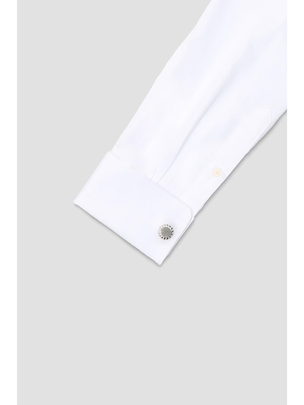 Gri 98511 Silver Silver Erkek Kol Düğmesi-2