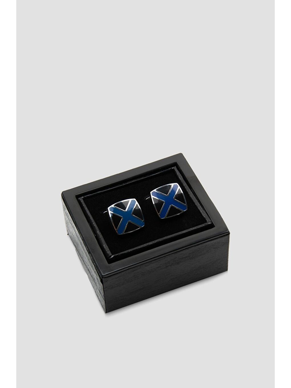 98505 Silver Siyah Erkek Kol Düğmesi