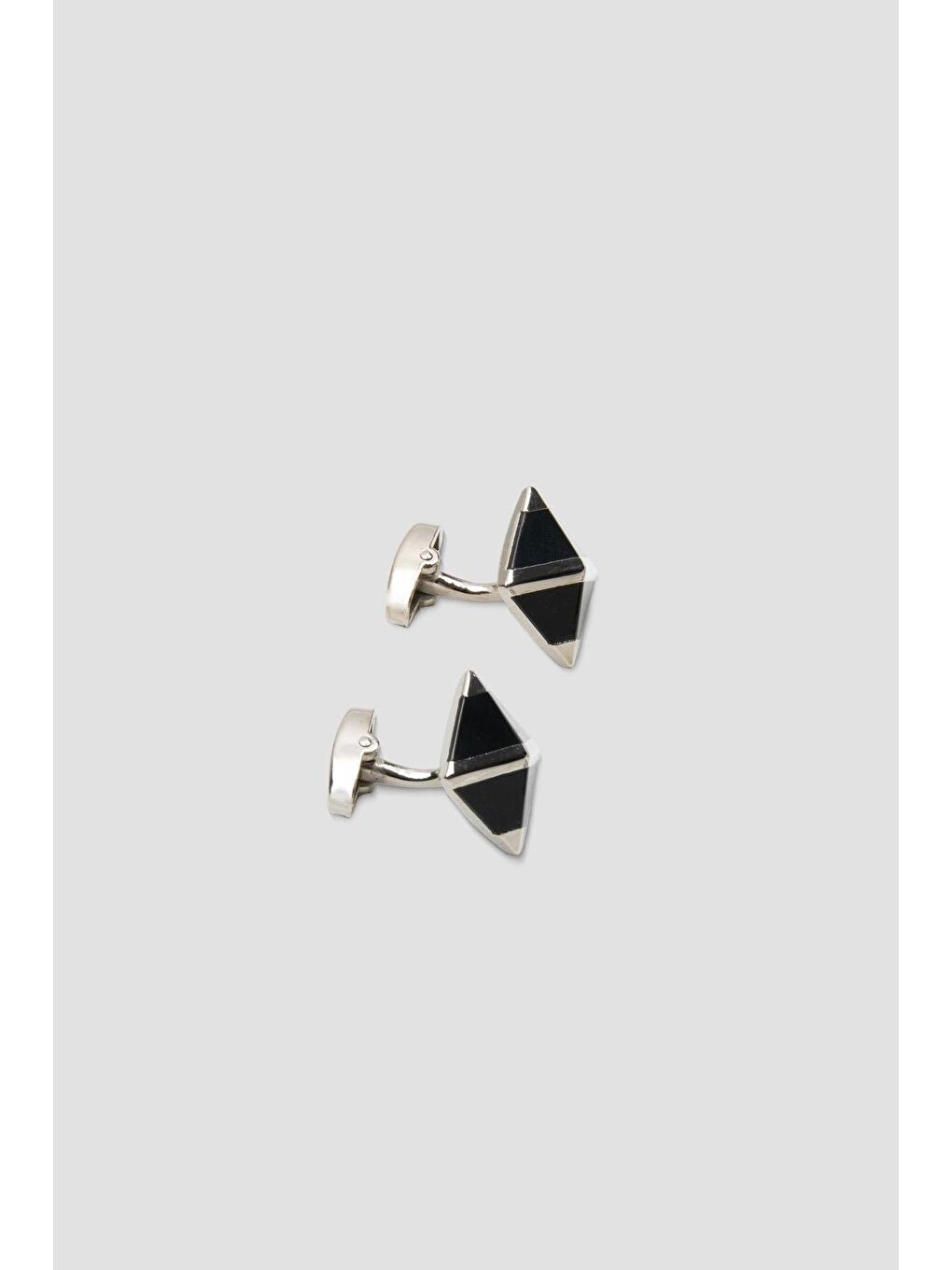 98506 Silver Siyah Erkek Kol Düğmesi-1