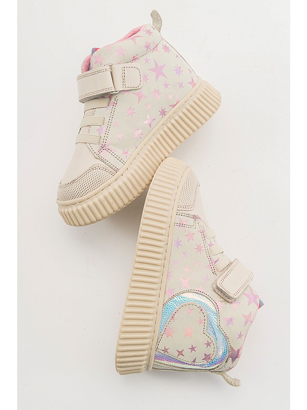 Kız Çocuk Bej Hakiki Deri Suya Dayanıklı Günlük Bot-3