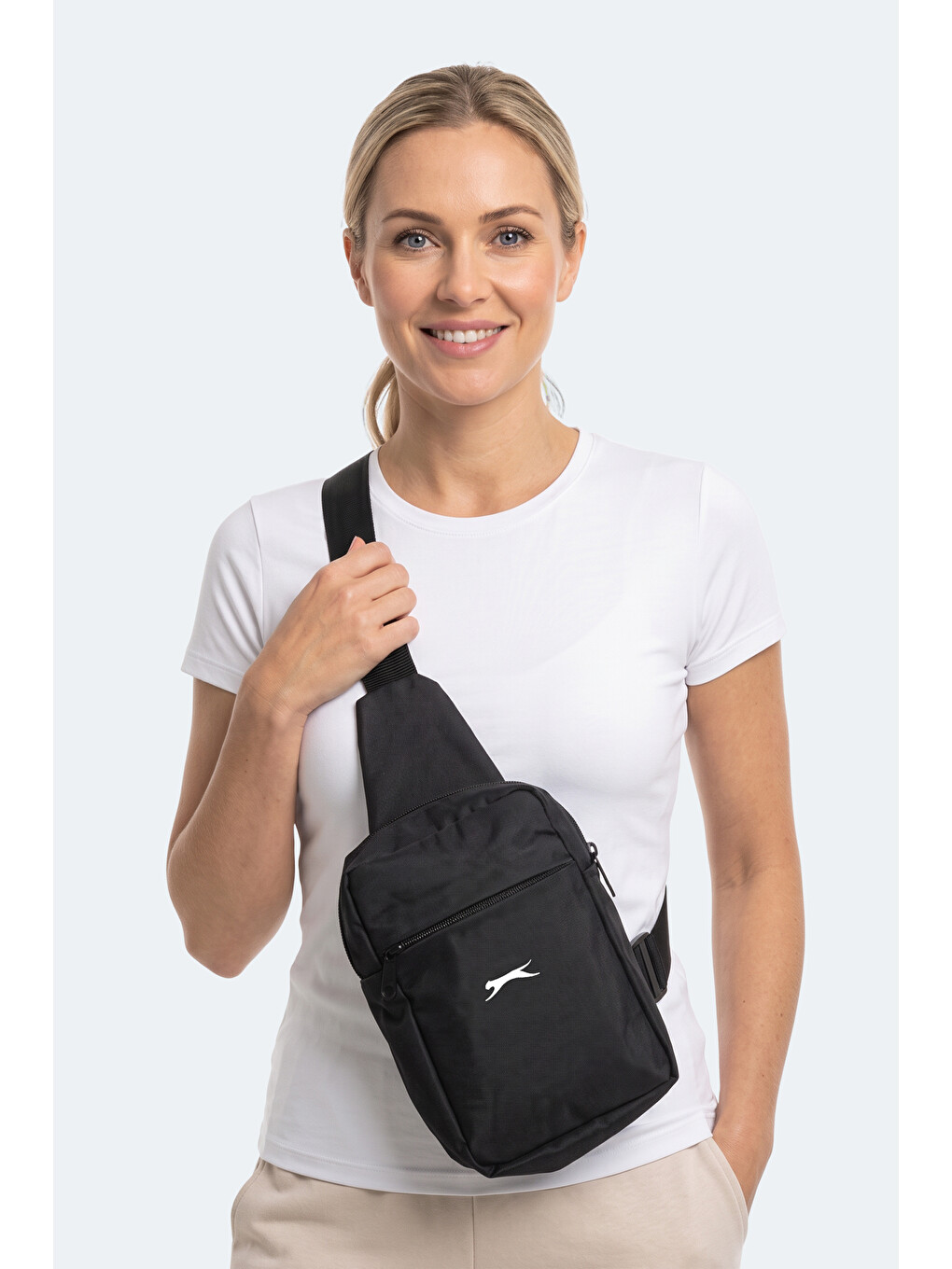 Gander Unisex Siyah Göğüs Çantası-2