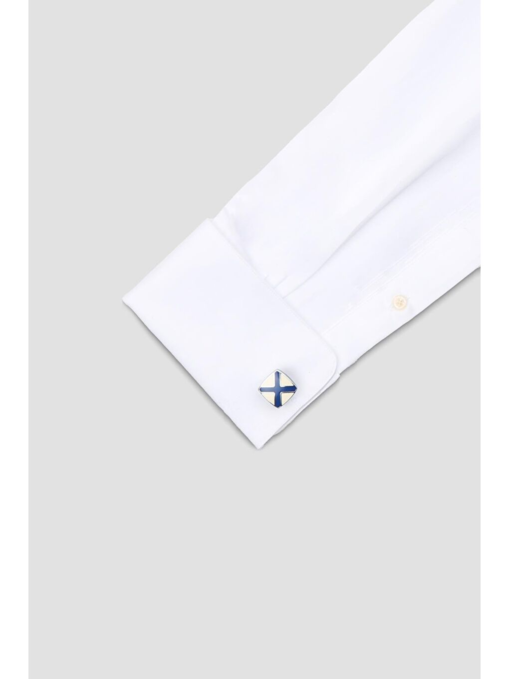 98505 Silver Beyaz Erkek Kol Düğmesi-2