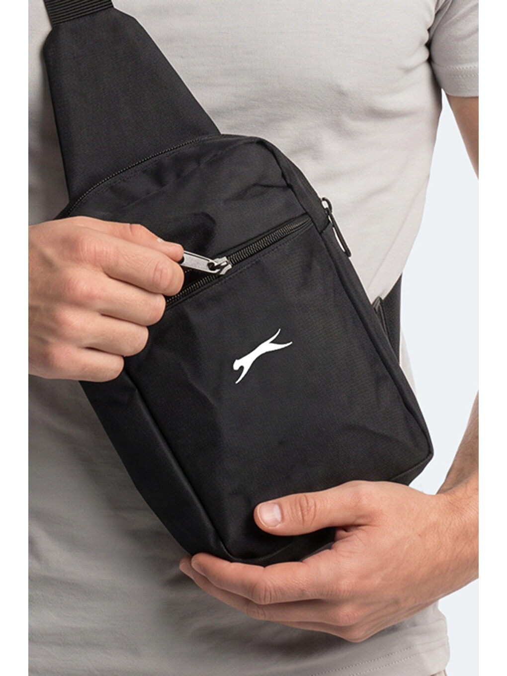 Gander Unisex Siyah Göğüs Çantası-4