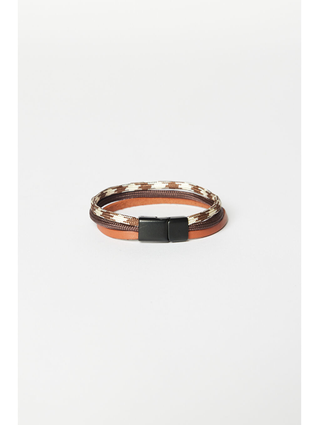 Kahverengi Erkek Kahve Taba Deri Bileklik-1