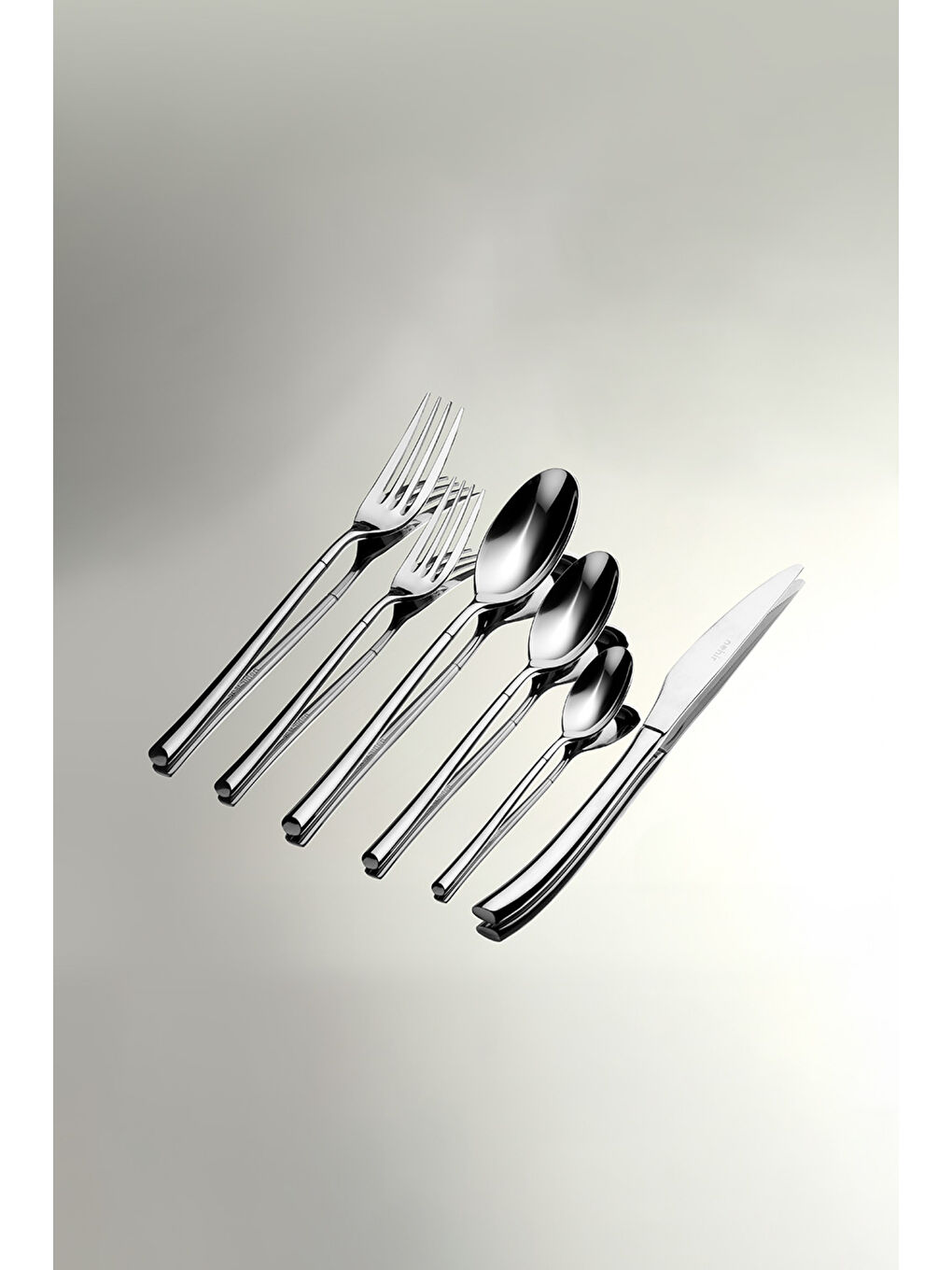 Gri Elegance Sade 12 Kişilik 72 Parça Kutulu Çatal Kaşık Bıçak Takımı-1