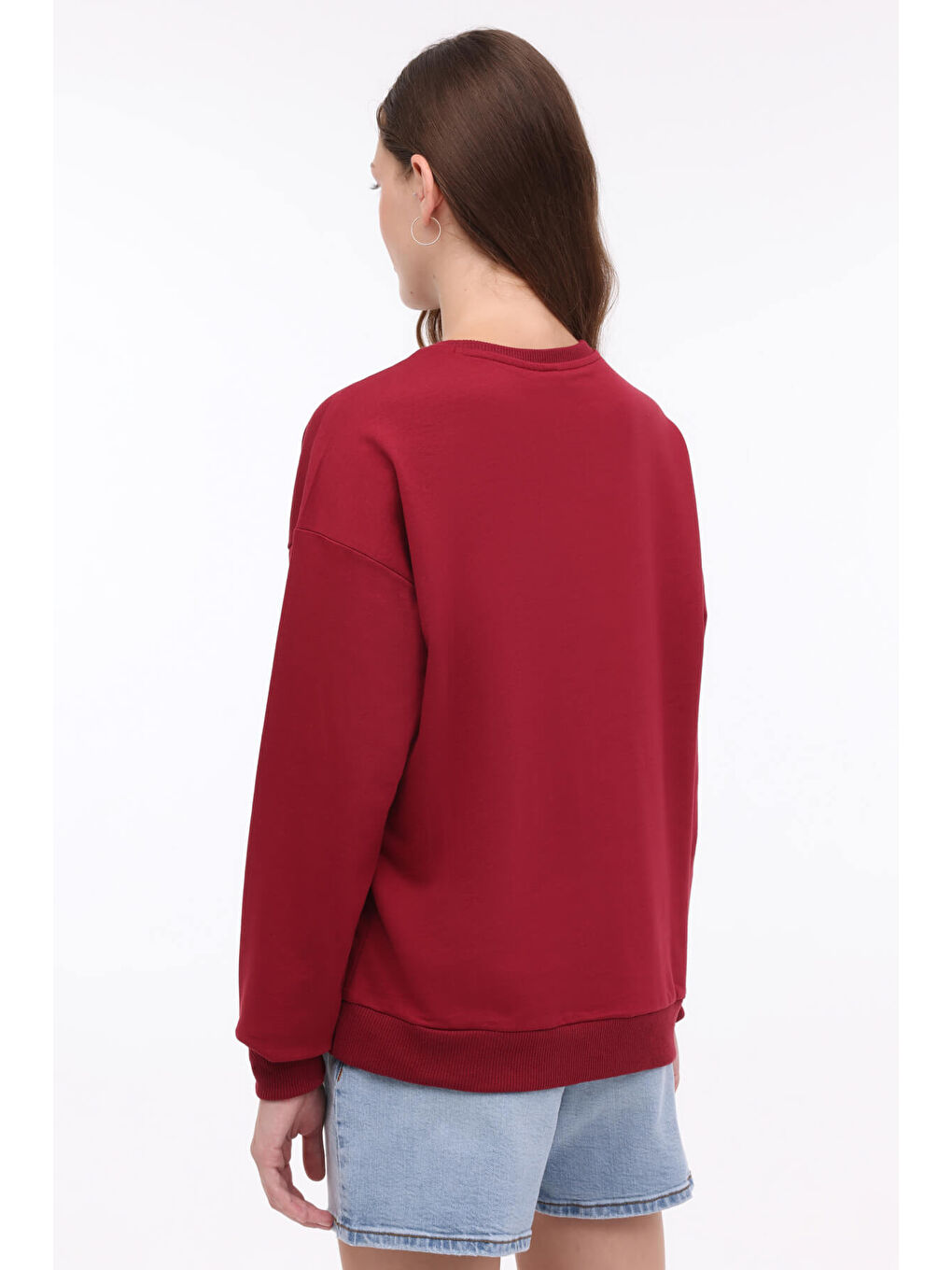 Kinetix WB C NECK-YD 16SN81 4PR Bordo Kadın Sweatshirt - 1