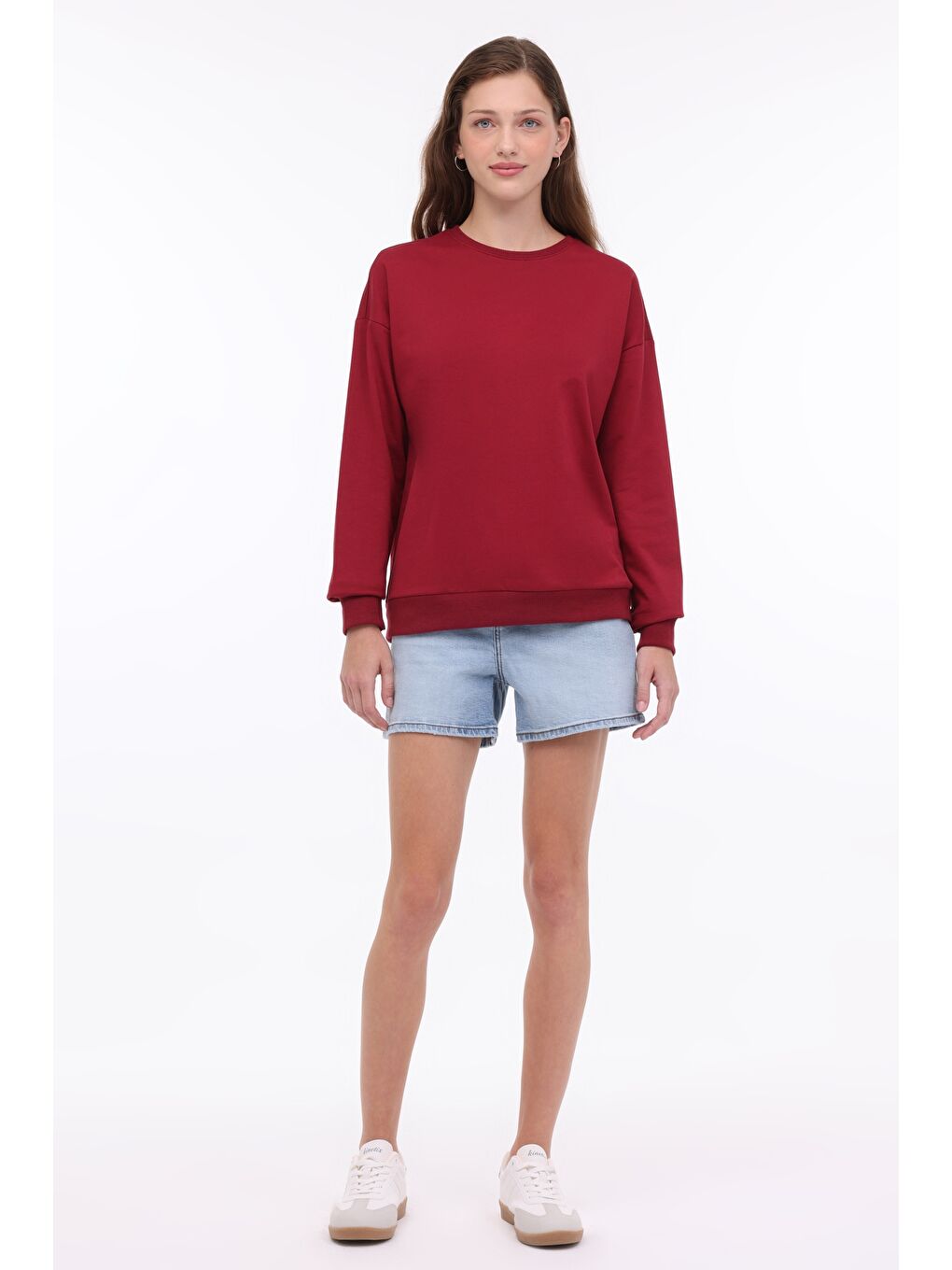 Kinetix WB C NECK-YD 16SN81 4PR Bordo Kadın Sweatshirt - 2