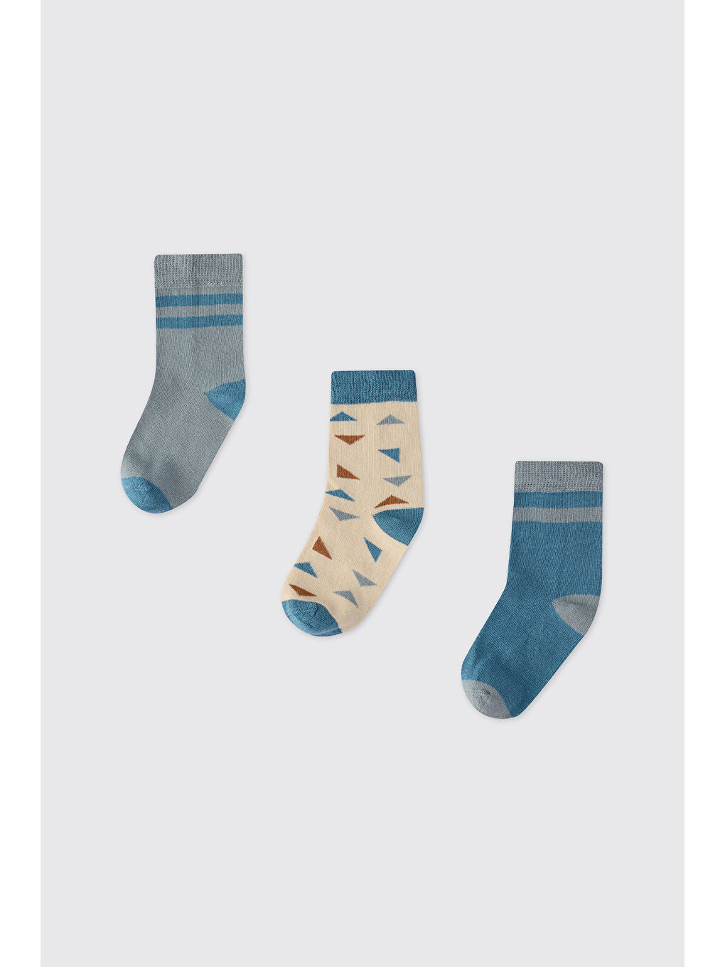 Karışık Erkek Çocuk 3'lü Soket Çorap