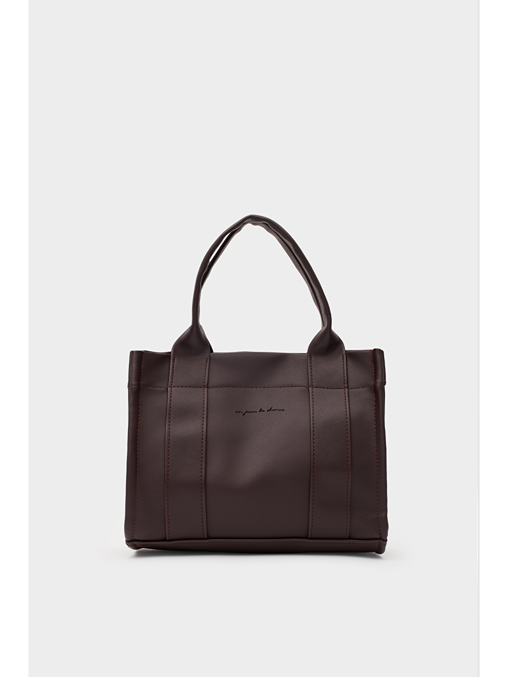 Kahverengi Bonnie Deri Tote Bag Acı Kahve