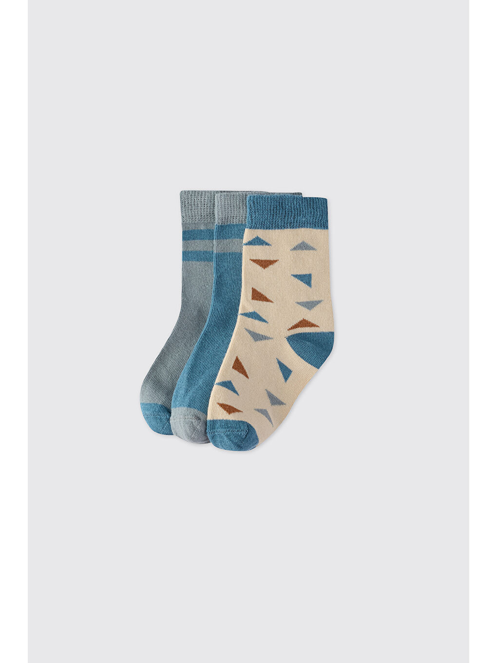 Karışık Erkek Çocuk 3'lü Soket Çorap-1