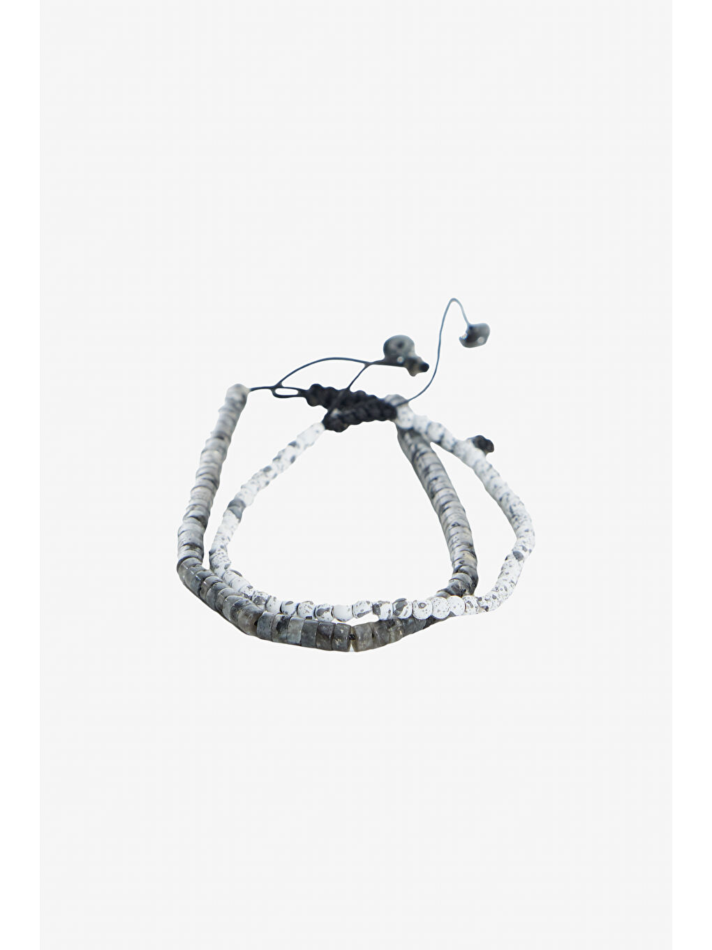 Erkek Gri-Antrasit Doğal Taş Bileklik