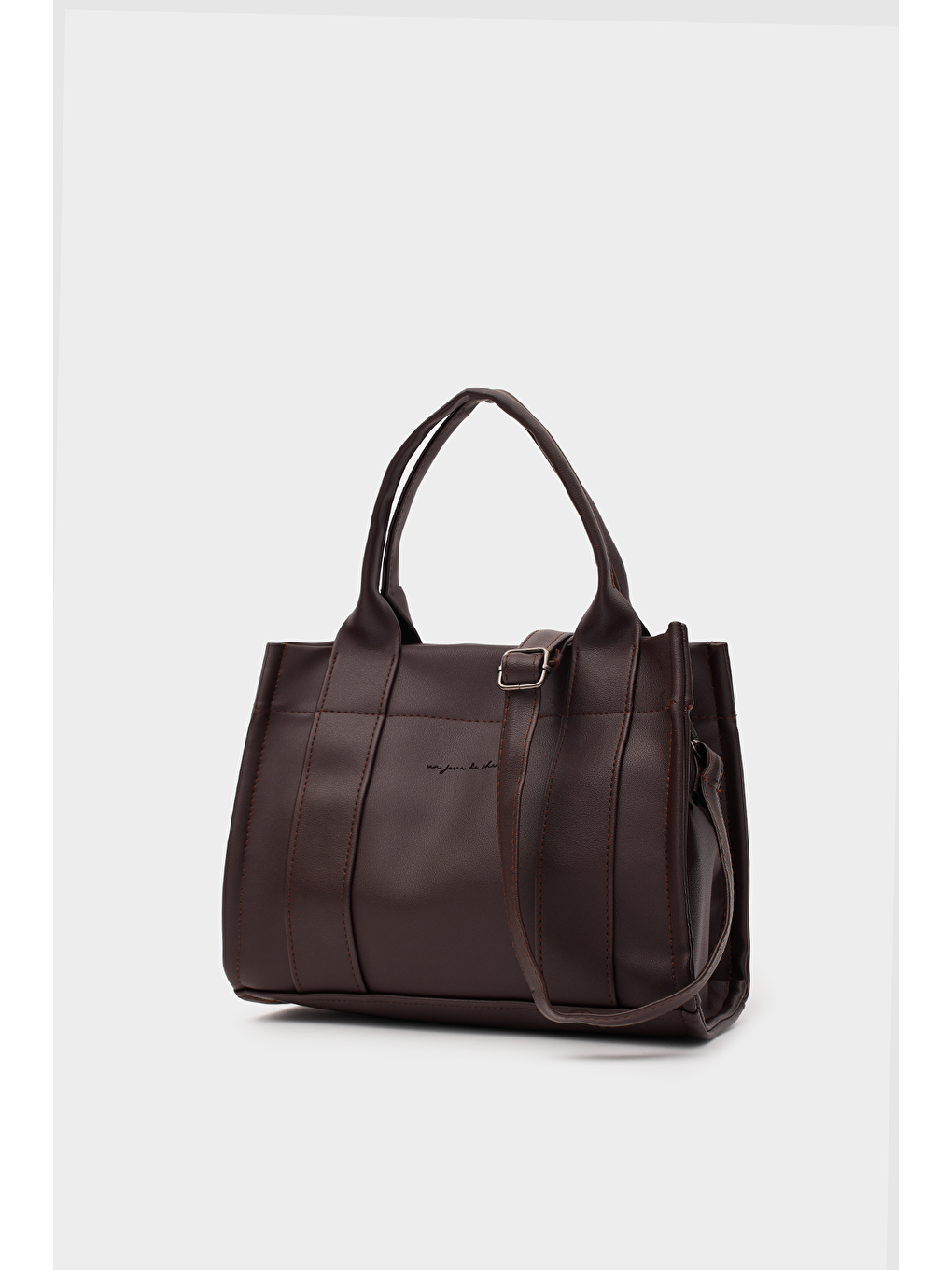 Kahverengi Bonnie Deri Tote Bag Acı Kahve-1