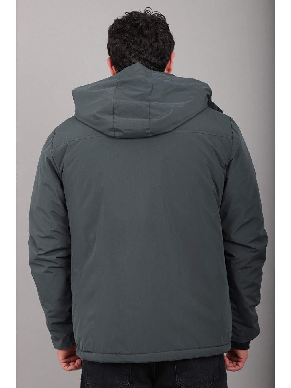 Petrol İçi Kürlü Spor Elastanlı Mont/kaban Pldp3016_50509-6
