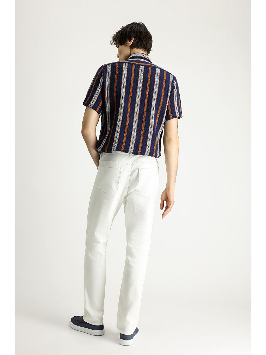 Ekru Regular Fit Elastanlı Denim Jean Pantolon-6