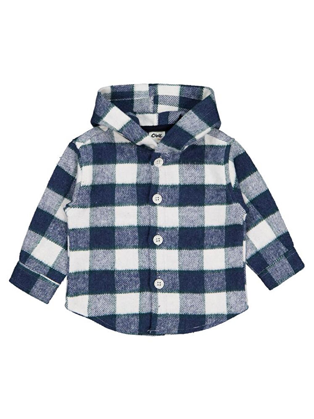 Lacivert Baby Oduncu 6-18 Ay Gömlek-1