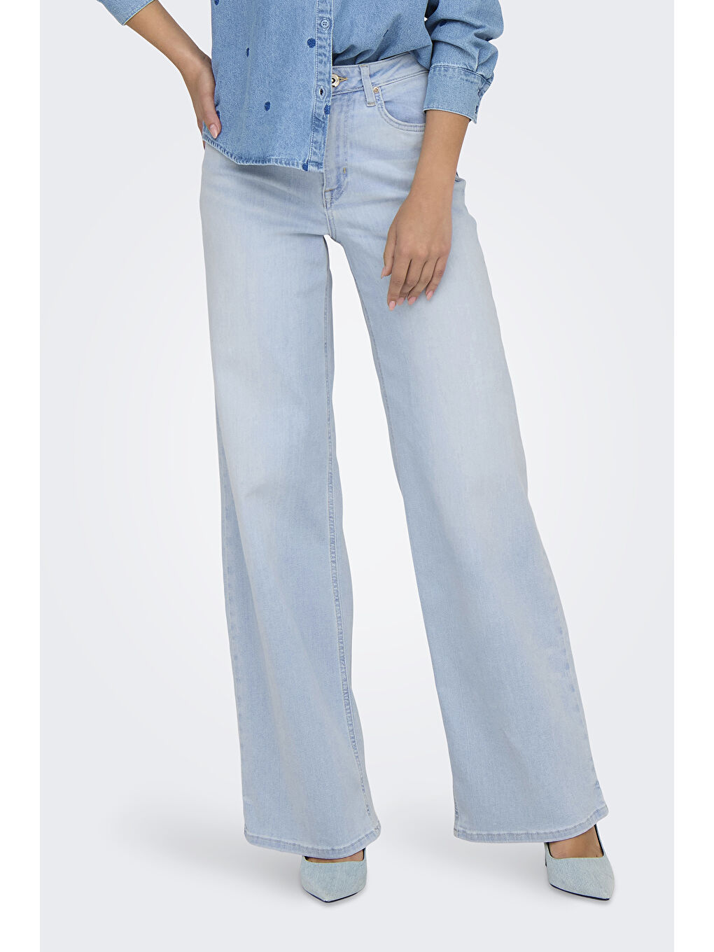Mavi Onlmadison Pamuklu Wide Leg Yüksek Bel Bol Paça Kadın Jeans 15338289-1