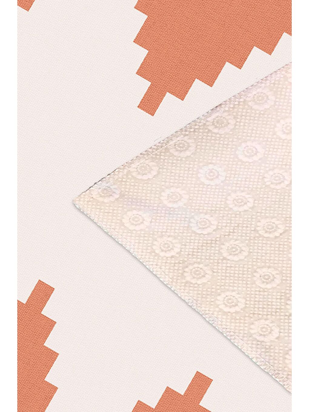 Turuncu Dekoratif Özel Tasarım Modern Halısı 120x180 cm-3