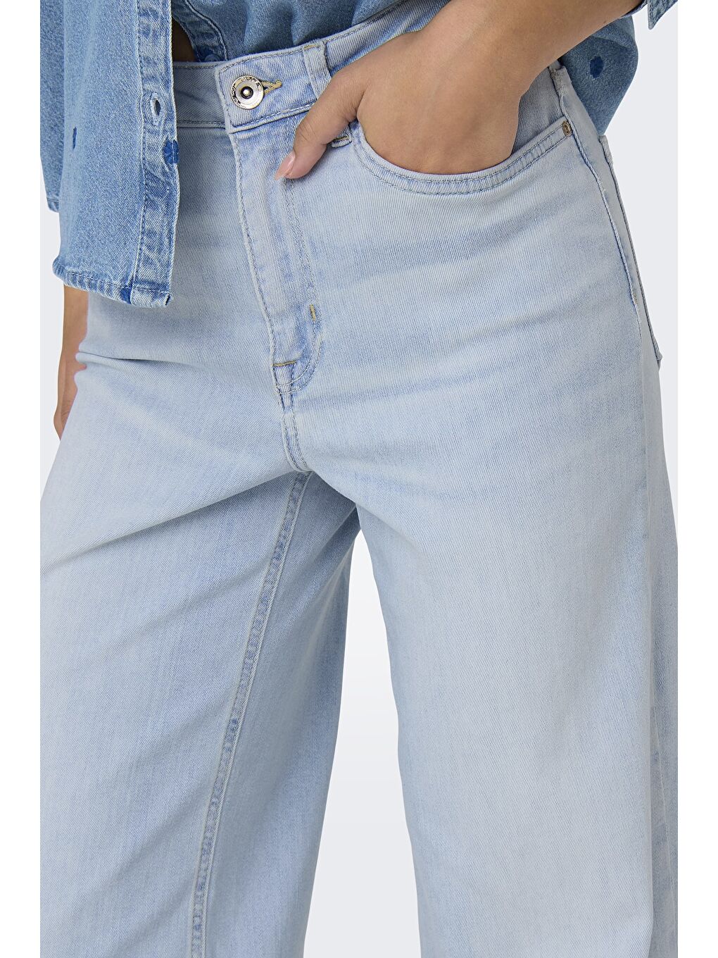 Mavi Onlmadison Pamuklu Wide Leg Yüksek Bel Bol Paça Kadın Jeans 15338289-2