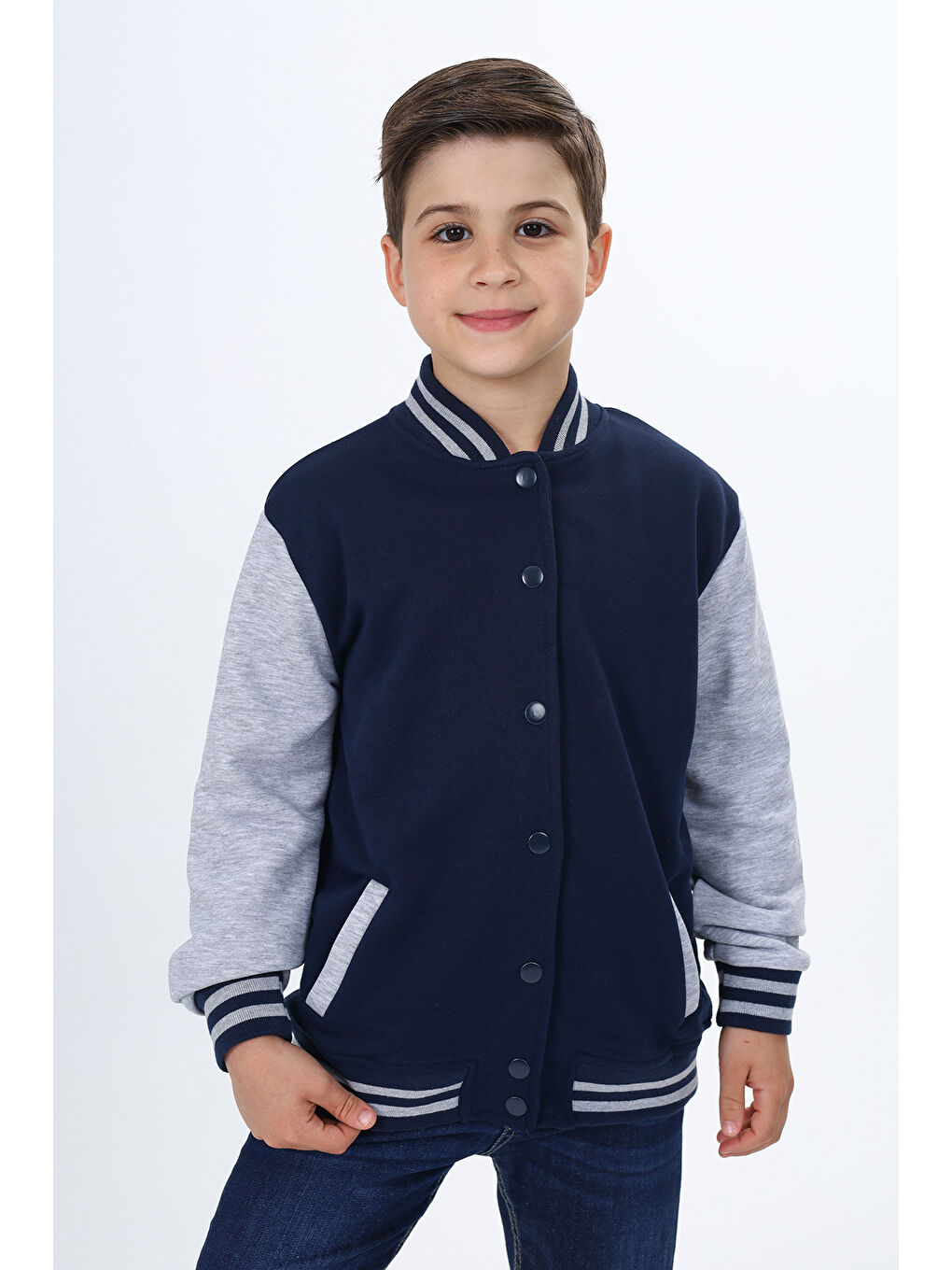 Toontoykids Lacivert Unisex Çocuk Kolej Hırka - 4