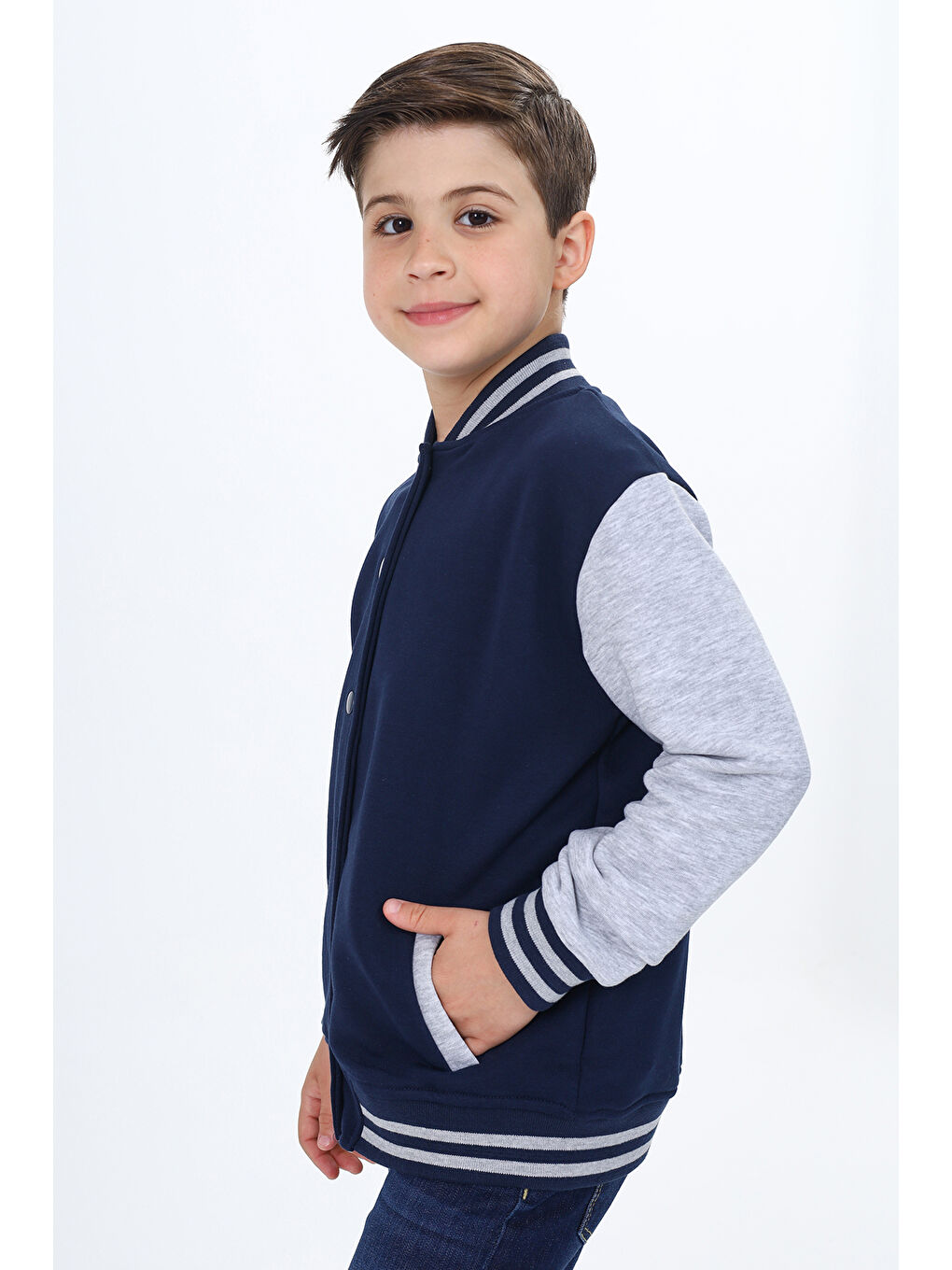 Toontoykids Lacivert Unisex Çocuk Kolej Hırka - 5