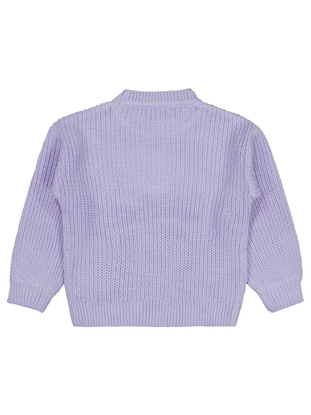 Lila Girls Fiyonk Nakışlı 2-5 Yaş Kazak-1