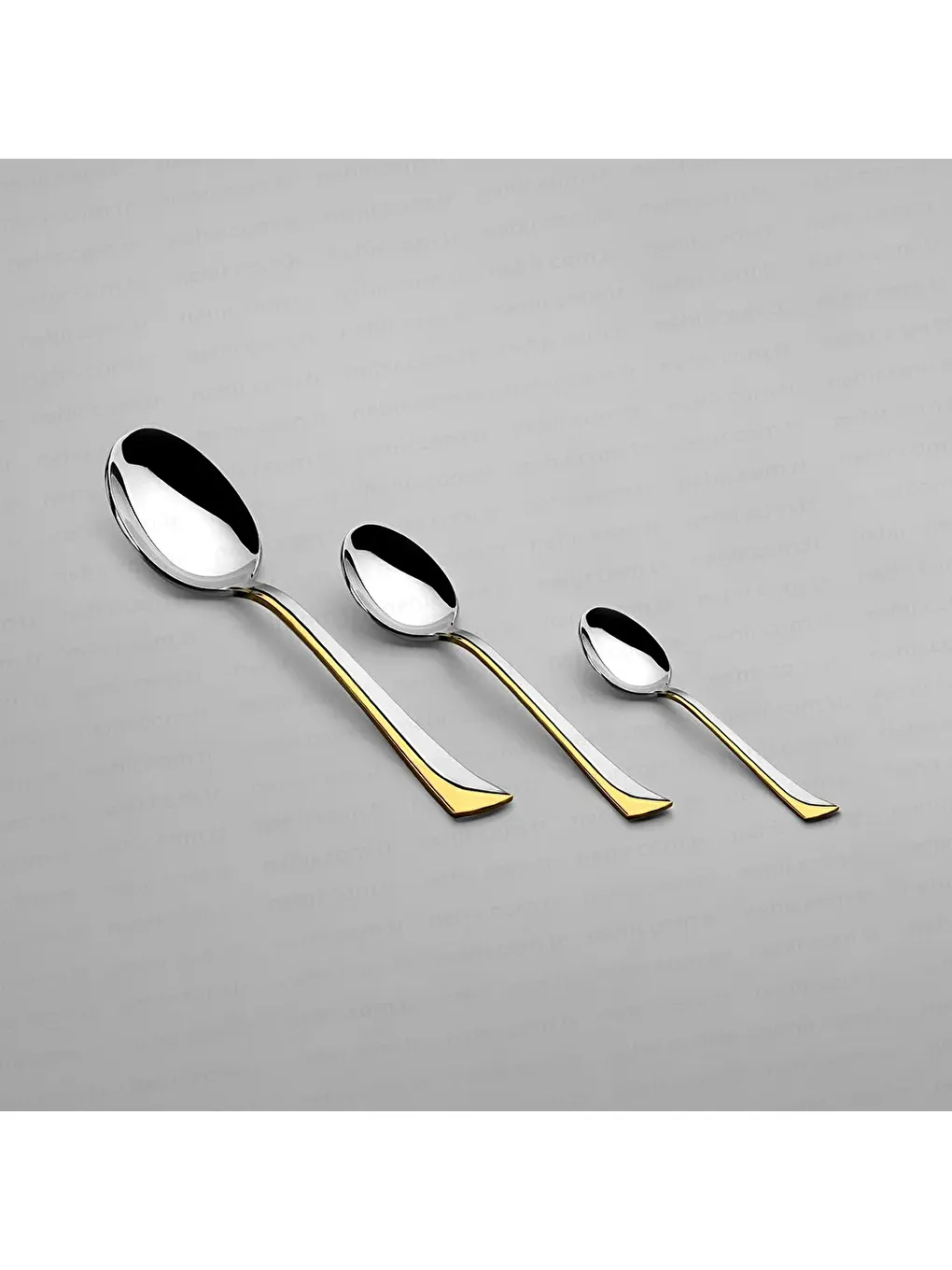 Sarı Maksi Altın Saten 12 Kişilik 84 Parça Deri Kutulu Çatal Kaşık Bıçak Takımı-4