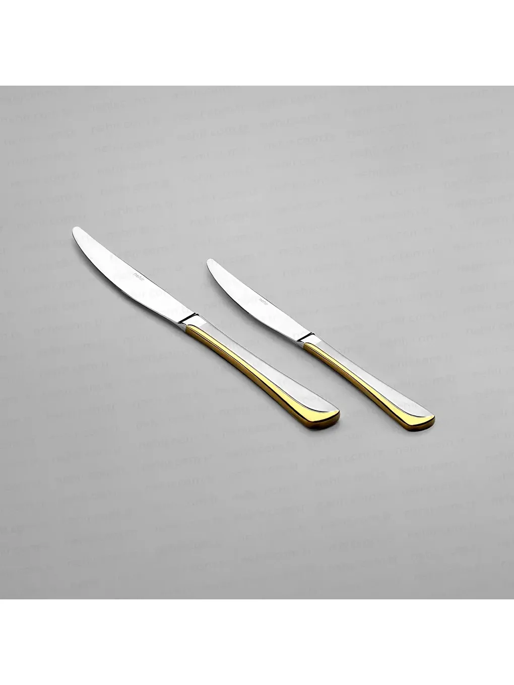 Sarı Maksi Altın Saten 12 Kişilik 84 Parça Deri Kutulu Çatal Kaşık Bıçak Takımı-6