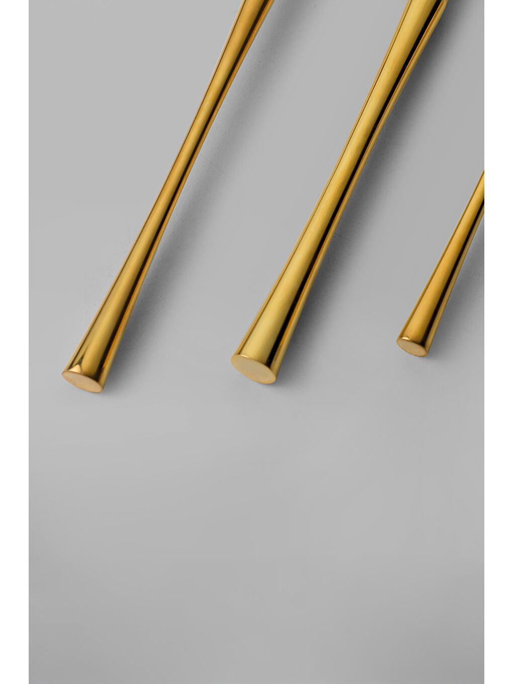 Sarı Marbella Altın Sade 12 Kişilik 72 Parça Kutulu Çatal Kaşık Bıçak Takımı-6