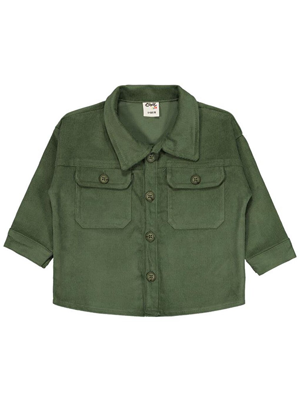 Haki Baby Basic 6-18 Ay Gömlek